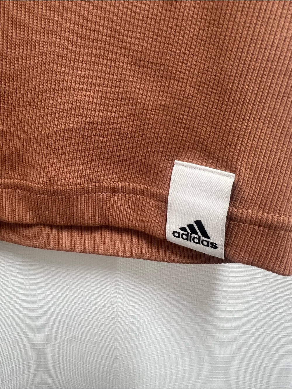 NWOT adidas Rust-Brown Cropped Tank Top - Picture 2 of 5
